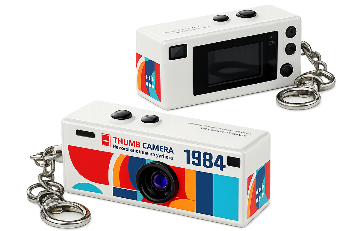 Mini Digital Camera – Retro Design (Keychain Camera)