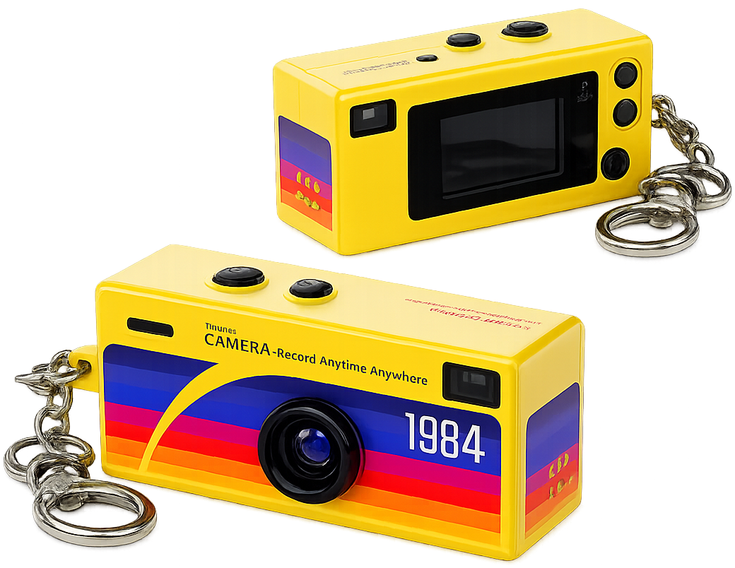 Mini Digital Camera – Retro Design (Keychain Camera)