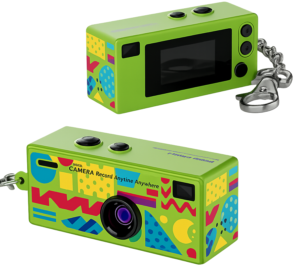 Mini Digital Camera – Retro Design (Keychain Camera)